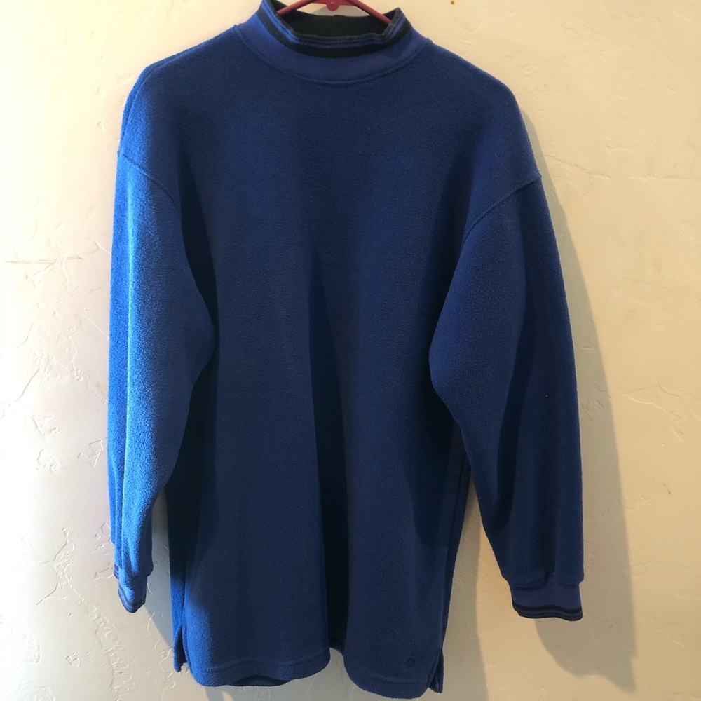 Men’s blue/black turtleneck sweater sz M